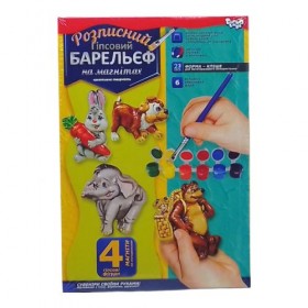 Набір для творчості, розписний гіпсовий барельєф на магнітах, 