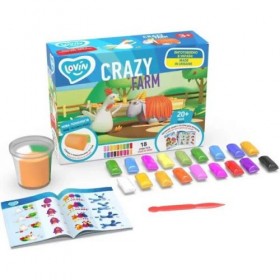 Набір тіста для ліплення Crazy Farm (18 кольорів) Набір тіста для ліплення Crazy Farm (18 кольорів)