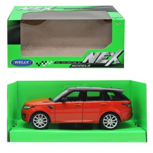 Уцінка. Машина метал Range Rover Sport 1:24 теракотова  - трохи подряпаний капот збоку