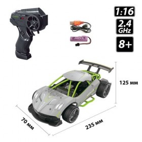 Автомобіль SPEED RACING DRIFT на р/к – AEOLUS (сірий, аккум.3,7V, 1:16) Автомобіль SPEED RACING DRIFT на р/к – AEOLUS (сірий, аккум.3,7V, 1:16)
