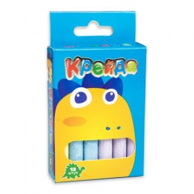 Крейда кругла, різнокольорова, 12 штук Крейда кругла, різнокольорова, 12 штук