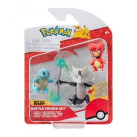 Набір ігрових фігурок Pokemon W19 - Магбі, Сквіртл, Алола Маровак Набір ігрових фігурок Pokemon W19 - Магбі, Сквіртл, Алола Маровак