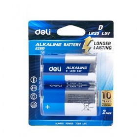 Батарейка Deli E82910 D/LR20 2шт/уп блiст Батарейка Deli E82910 D/LR20 2шт/уп блiст