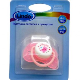 Пустушка латексна, з прикусом (від 0 до 6 міс) рожева пташка Пустушка латексна, з прикусом (від 0 до 6 міс) рожева пташка