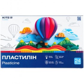 Пластилін, 24 кольори, 480 г. Kite Classic Пластилін, 24 кольори, 480 г. Kite Classic