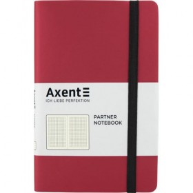 Книга записна Partner Soft, 125*195, 96арк, кліт, червона Книга записна Partner Soft, 125*195, 96арк, кліт, червона