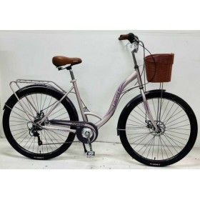 Велосипед міський Corso «Liberty» 28’’ дюймів LR-28833 + КОШИK, сталева рама 20``, Shimano 7 швидкостей, корзина, багажник Велосипед міський Corso «Liberty» 28’’ дюймів LR-28833 + КОШИK, сталева рама 20``, Shimano 7 швидкостей, корзина, багажник
