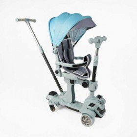 Самокат 5в1 Skyper (4) колеса PU125х40мм зі світлом, з капюшоном, поворотне сидіння, з ДОП. КОЛЕСАМИ, захисний бампер, в коробці Самокат 5в1 Skyper (4) колеса PU125х40мм зі світлом, з капюшоном, поворотне сидіння, з ДОП. КОЛЕСАМИ, захисний бампер, в коробці