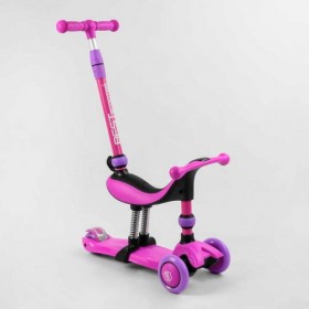 Самокат-велобіг 3в1 триколісний BS-26566 (4) Best Scooter, 3 колеса PU зі світлом, сидіння, амортизатори, батьківська ручка Самокат-велобіг 3в1 триколісний BS-26566 (4) Best Scooter, 3 колеса PU зі світлом, сидіння, амортизатори, батьківська ручка