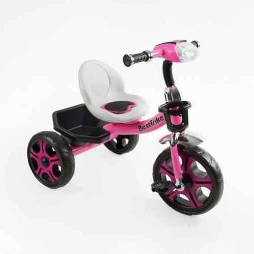 Велосипед 3-х колісний BS-22603 Best Trike (1) колеса EVA переднє 12’’, заднє 10’’, сталева рама, фара з музикою та світлом, кошик, в коробці