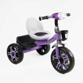 Велосипед 3-х колісний BS-27102 Best Trike (1) колеса EVA переднє 12’’, заднє 10’’, сталева рама, фара з музикою та світлом, кошик, в коробці Велосипед 3-х колісний BS-27102 Best Trike (1) колеса EVA переднє 12’’, заднє 10’’, сталева рама, фара з музикою та світлом, кошик, в коробці