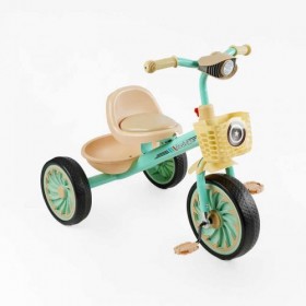 Велосипед 3-х колісний BS-33461 Best Trike (1) колеса EVA переднє 12’’, заднє 10’’, сталева рама, УКР. ОЗВУЧУВАННЯ, світло, 2 кошики, в коробці