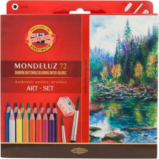 Олівці кол. аквар. Mondeluz, 72 шт.