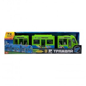 Трамвай автоексперт (Зелений) (підсвічування, звуки, інерція, рухомі частини) Трамвай автоексперт (Зелений) (підсвічування, звуки, інерція, рухомі частини)