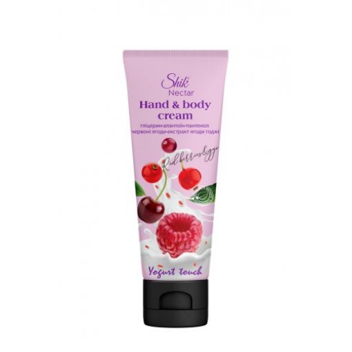 Shik Nectar YOGURT TOUCH Крем д/рук і тіла 75мл Червоні ягоди та екстракт годжі