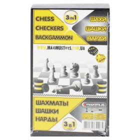 Набір 3 в 1 (шашки, шахи і нарди) Набір 3 в 1 (шашки, шахи і нарди)